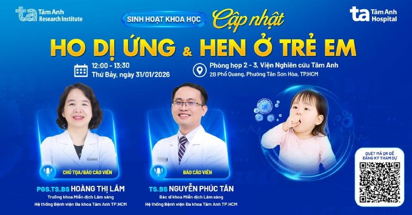 Sinh hoạt khoa học: Cập nhật điều trị ho dị ứng và hen ở trẻ em