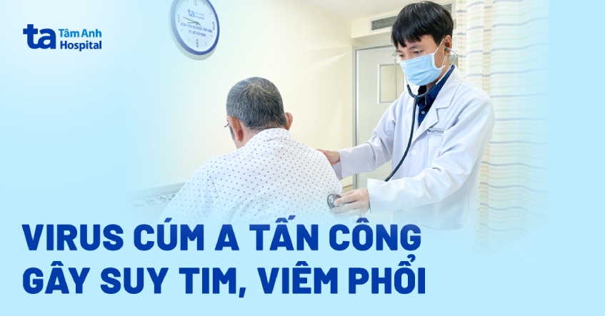 Virus cúm A tấn công phổi, tim người đàn ông