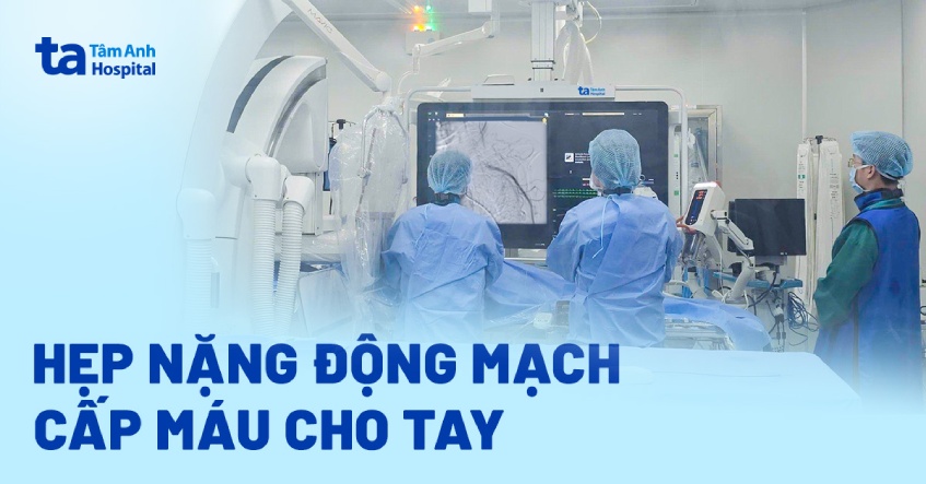 Xơ vữa gây hẹp mạch máu nuôi tay