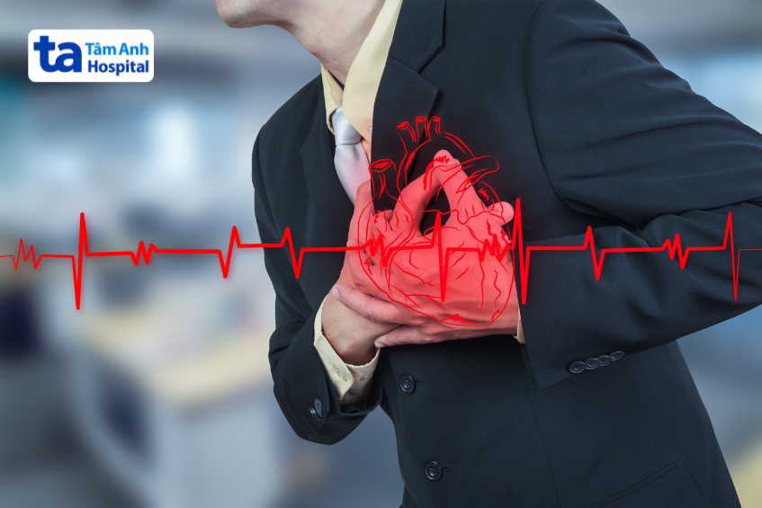 ảnh minh họa người bị rối loạn nhịp tim
