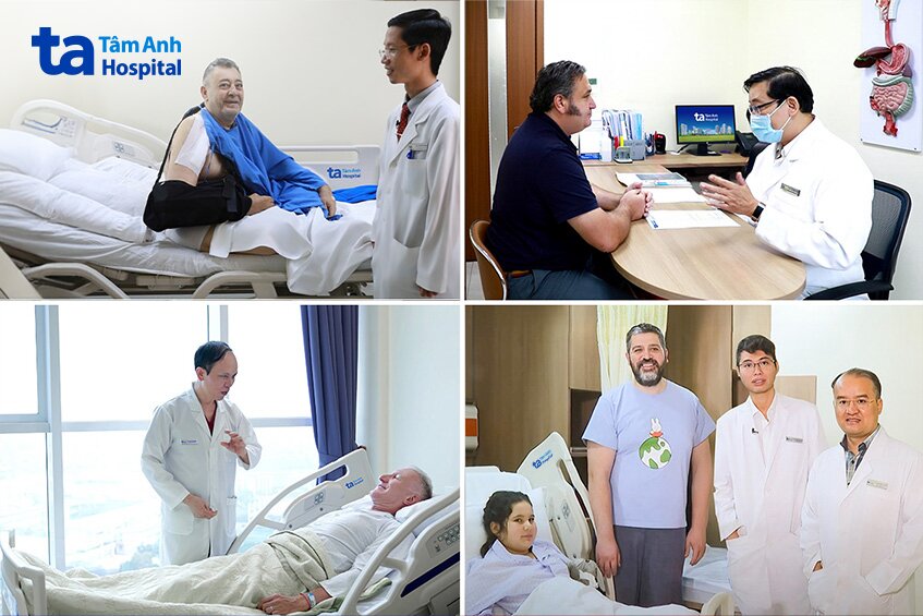 các bệnh nhân nước ngoài ở Hệ thống Bệnh viện Đa khoa Tâm Anh TP.HCM