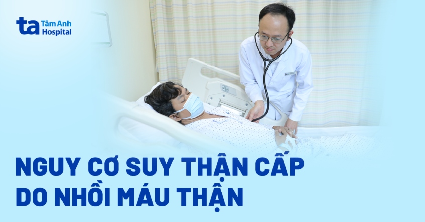 Huyết khối lấp đầy mạch máu thận gây nhồi máu nguy kịch