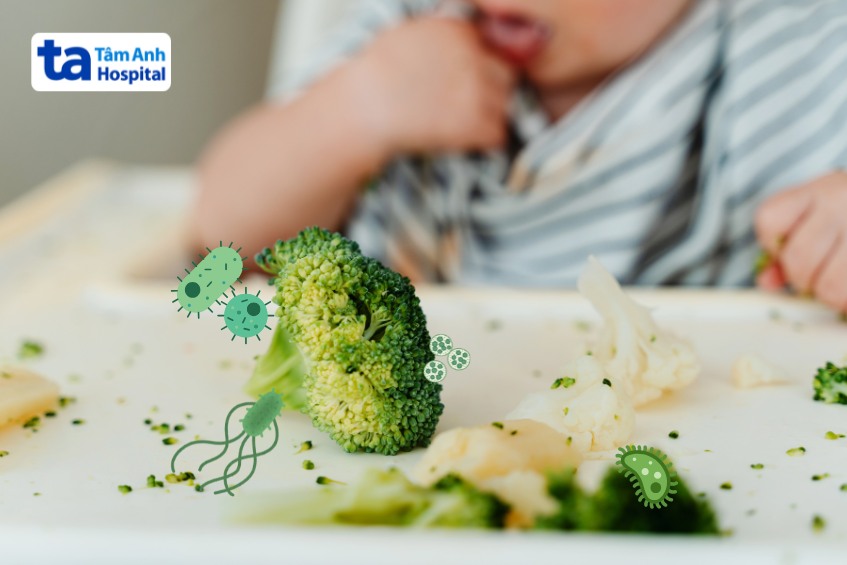 rau củ quả nhiễm khuẩn