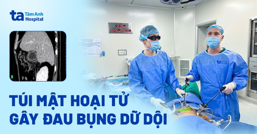 Đau bụng dữ dội do túi mật hoại tử