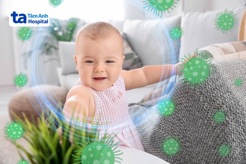 virus xung quanh trẻ