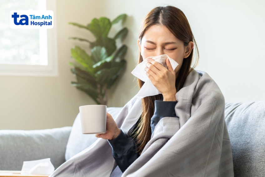 anifrolumab có thể gây ho, đau họng, sổ mũi