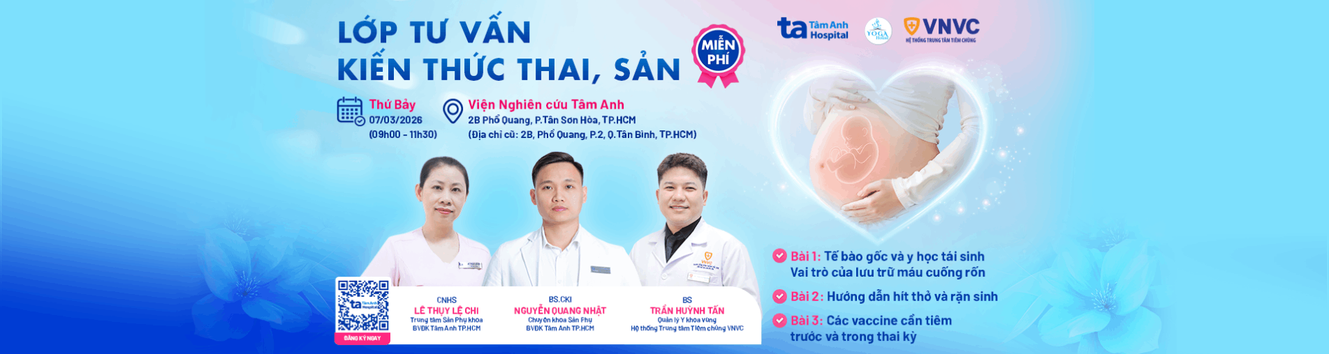banner lớp tư vấn kiến thức thai sản