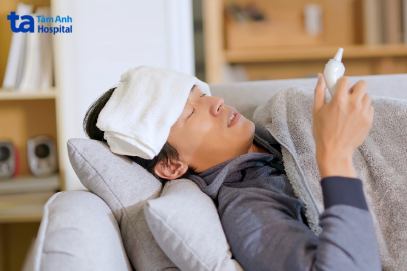 người lớn bị sốt
