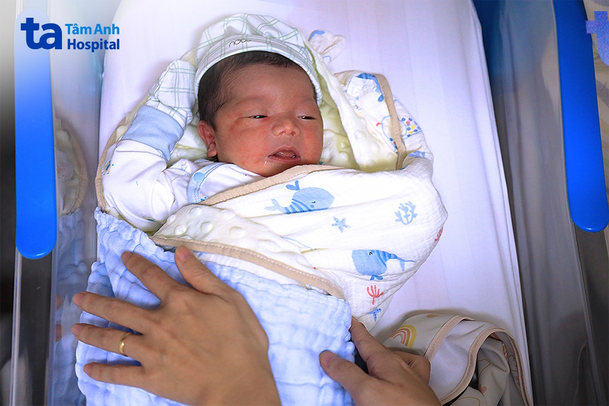 Con trai chị Ngọc chào đời khỏe mạnh tại Bệnh viện Đa khoa Tâm Anh TP.HCM