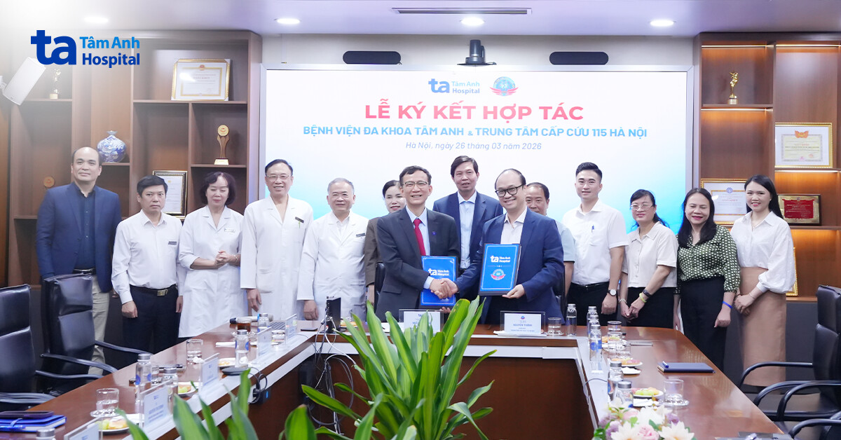 hình ảnh buổi lễ ký kết 115 và tâm anh