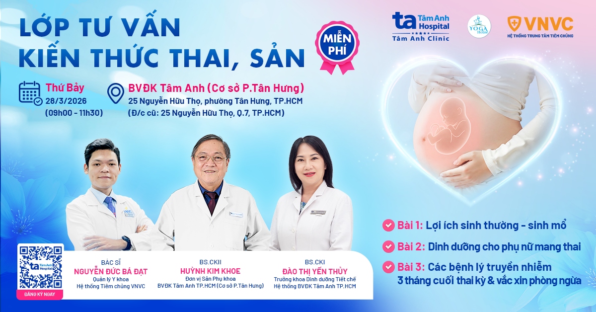 LỚP HỌC TIỀN SẢN SỐ 03, BVĐK TÂM ANH TP.HCM (CƠ SỞ P.TÂN HƯNG), NGÀY 28/03/2026