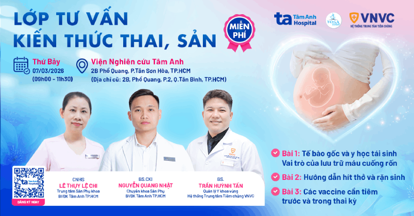 LỚP HỌC TIỀN SẢN SỐ 04, BVĐK TÂM ANH TP.HCM NGÀY 07/03/2026