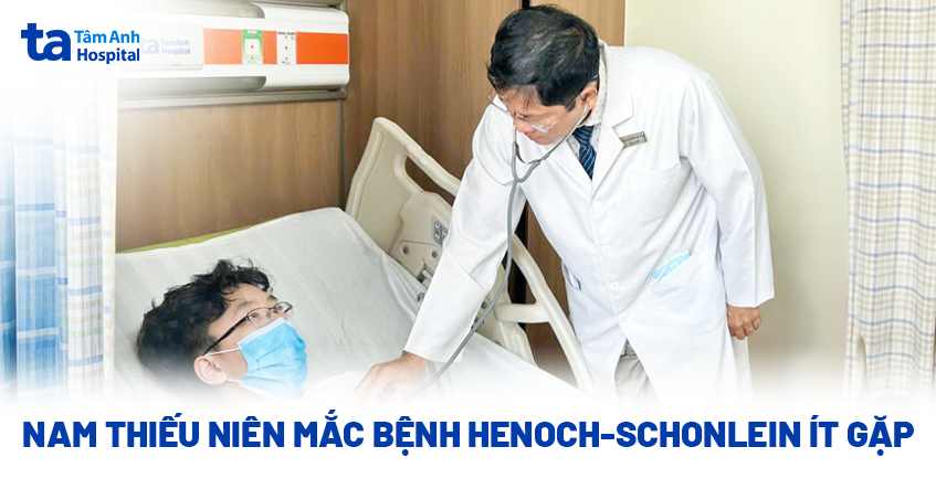 Nam thiếu niên mắc bệnh Henoch-Schonlein ít gặp