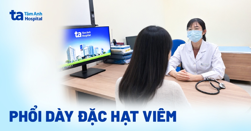 Phổi dày đặc hạt viêm