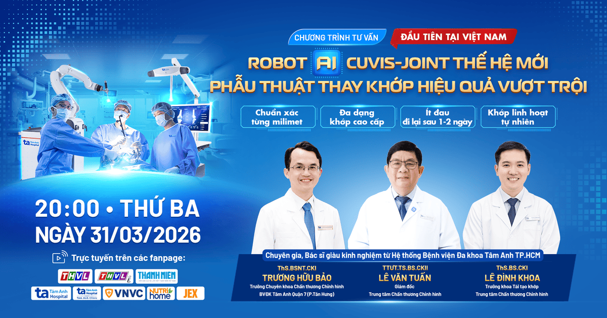 Robot AI thay khớp thế hệ mới – Đầu tiên tại Việt Nam