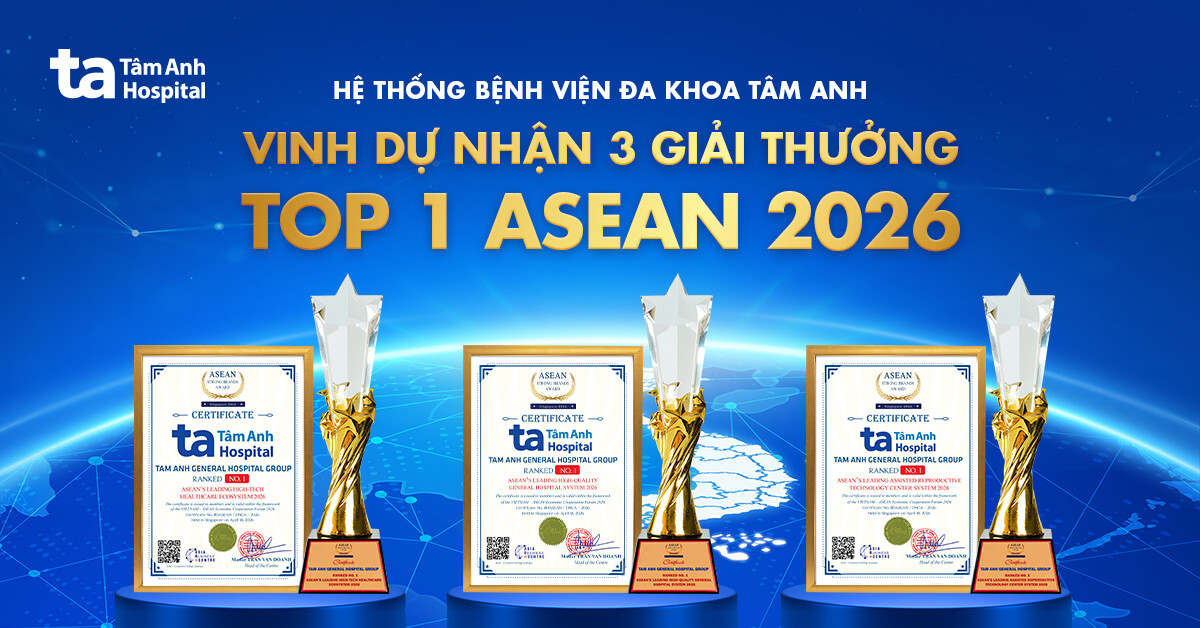 BVĐK Tâm Anh nhận 3 giải Top 1 Asean 2026, khẳng định vị thế y tế Việt Nam