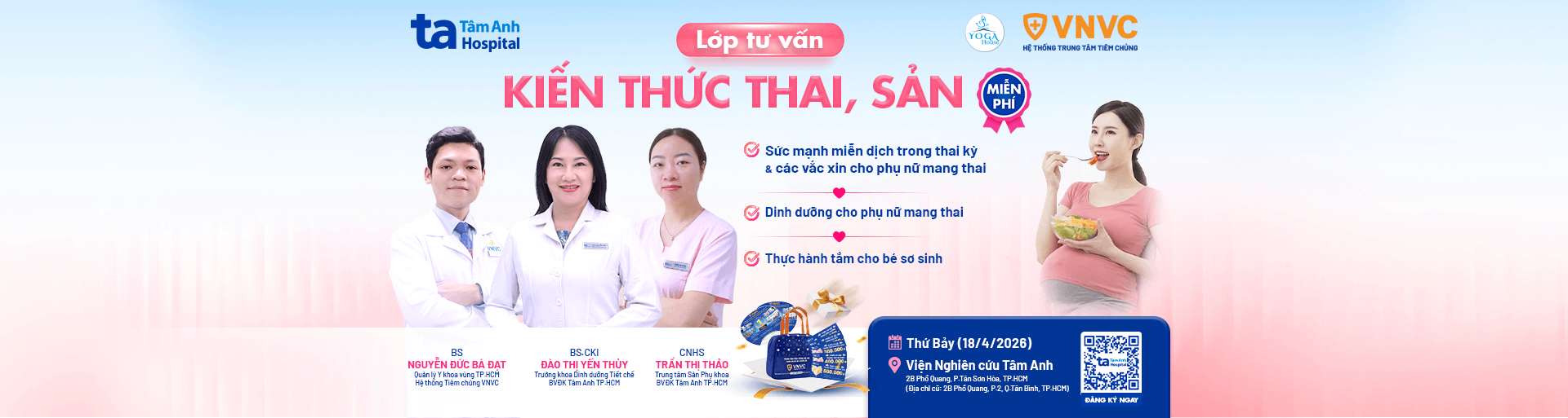 Banner lớp học tiền sản số