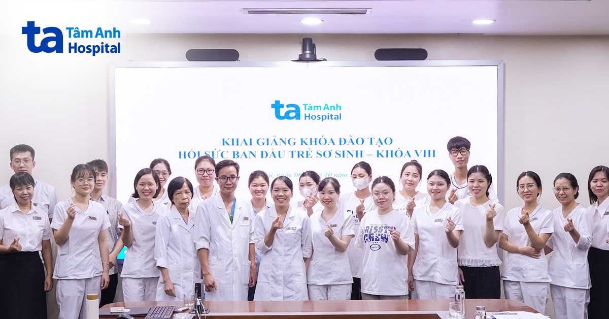 Bệnh viện Đa khoa Tâm Anh khai giảng khóa đào tạo “Hồi sức ban đầu trẻ sơ sinh”
