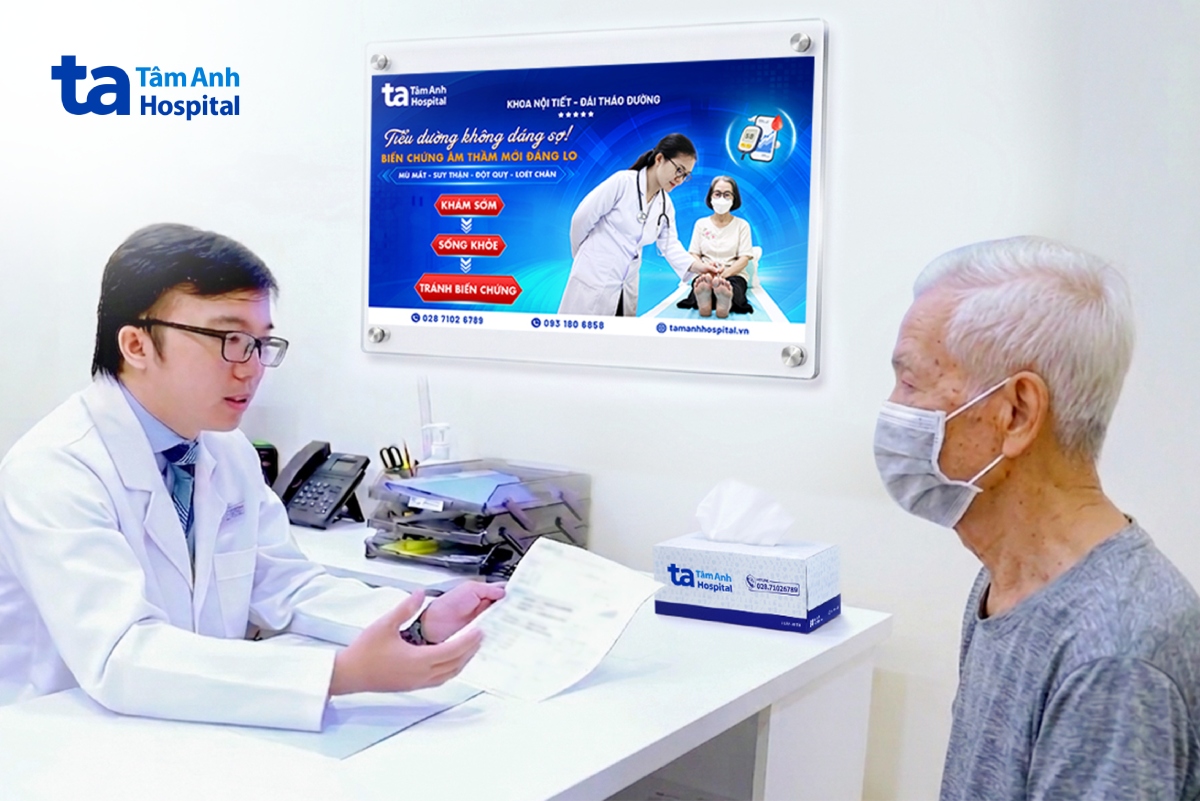 bs.cki đỗ tiến vũ kiểm tra các chỉ số xét nghiệm của ông mạnh