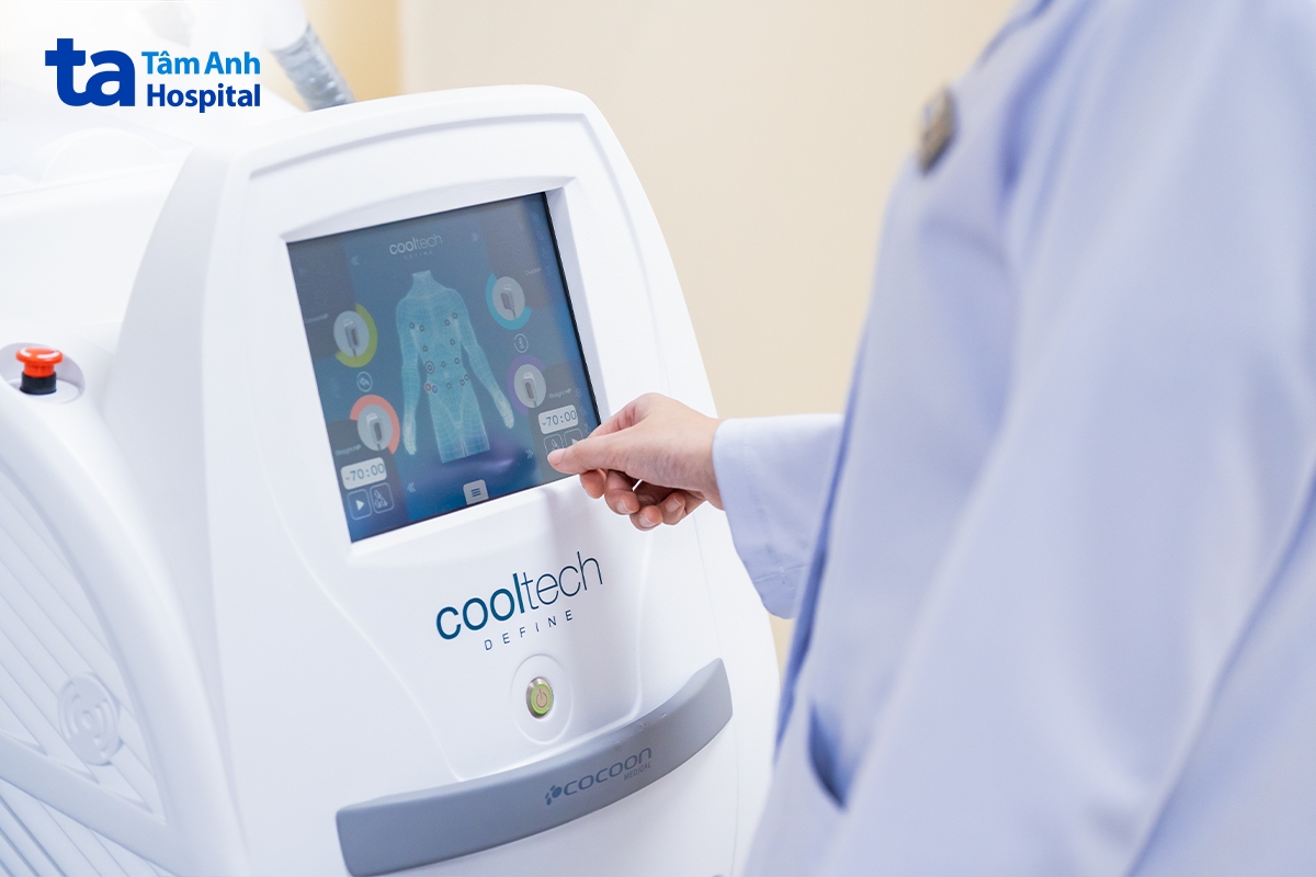 đông hủy mỡ cool lipolysis làm mát kiểm soát, giảm mỡ hiệu quả