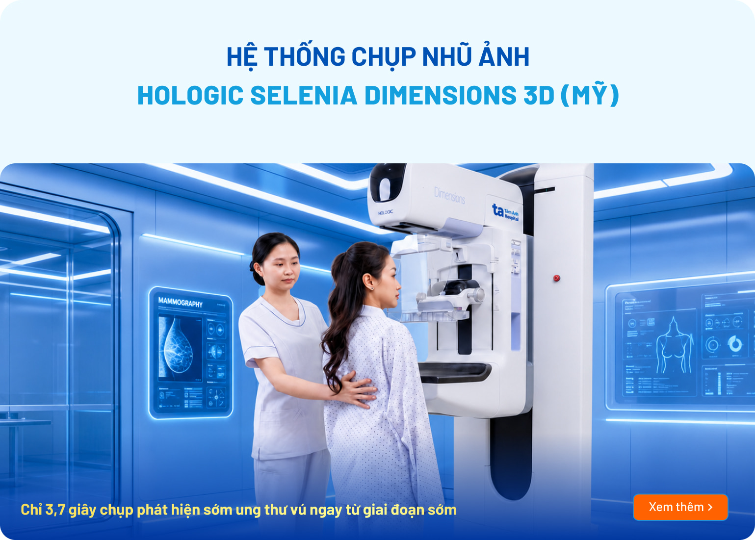 Hệ thống chụp nhũ ảnh Hologic Selenia Dimensions 3D (Mỹ)