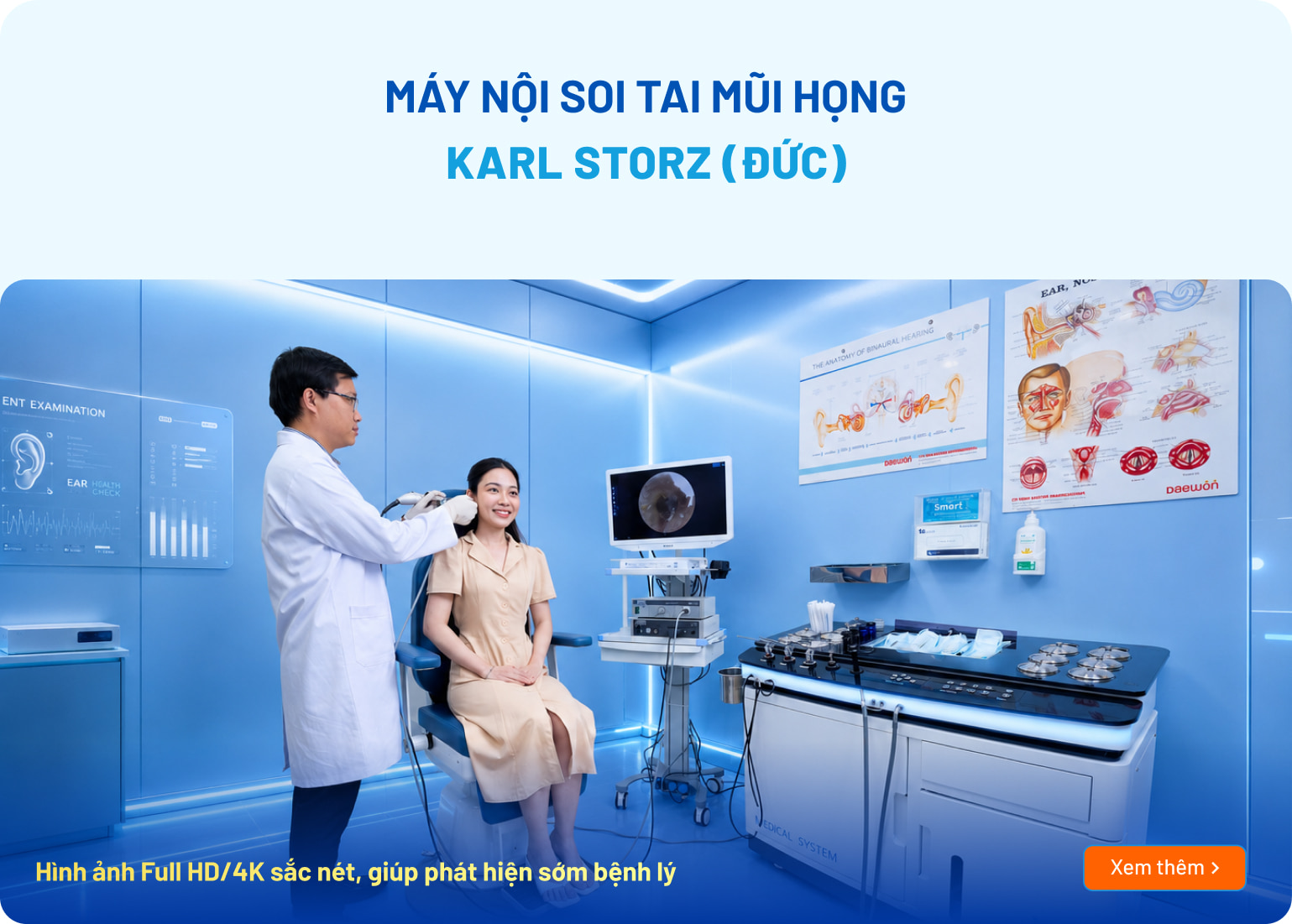 Máy nội soi tai mũi họng Karl Storz (Đức)