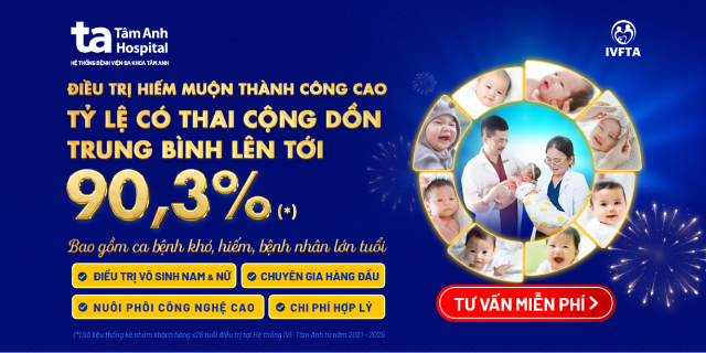 Banner tỷ lệ có thai cộng dồn của IVF Tâm Anh mb