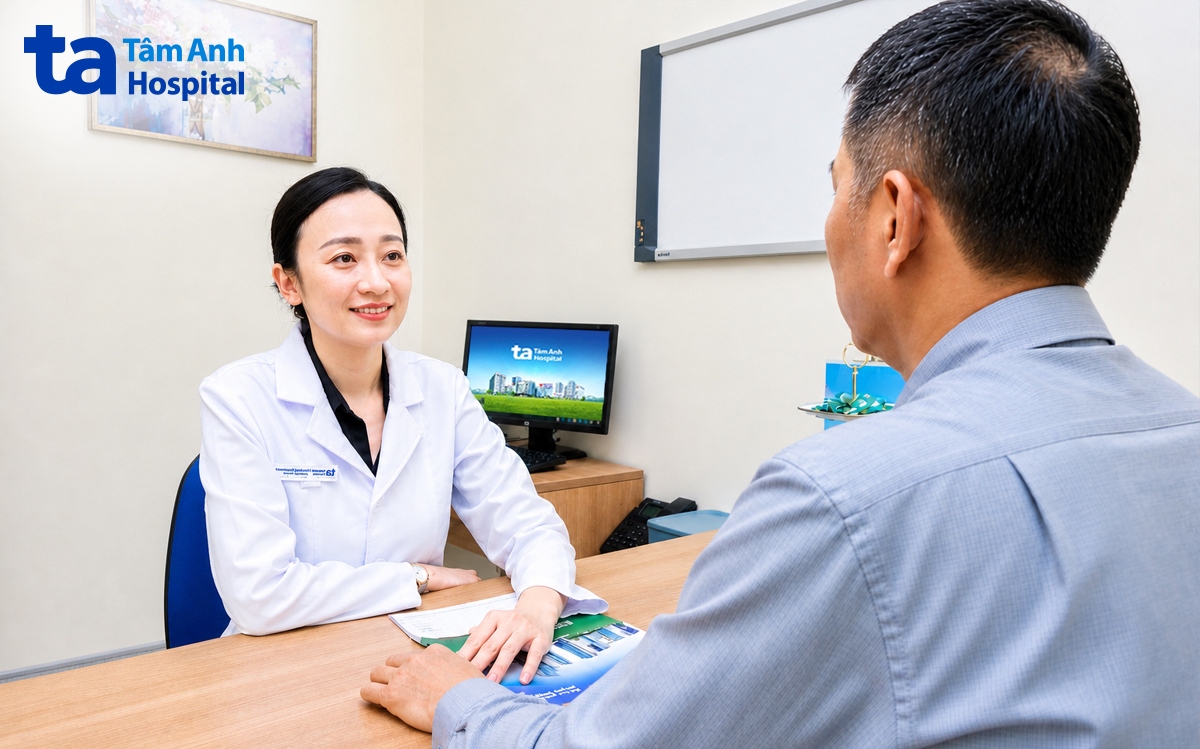 BS Vân tư vấn cho ông Hoàng