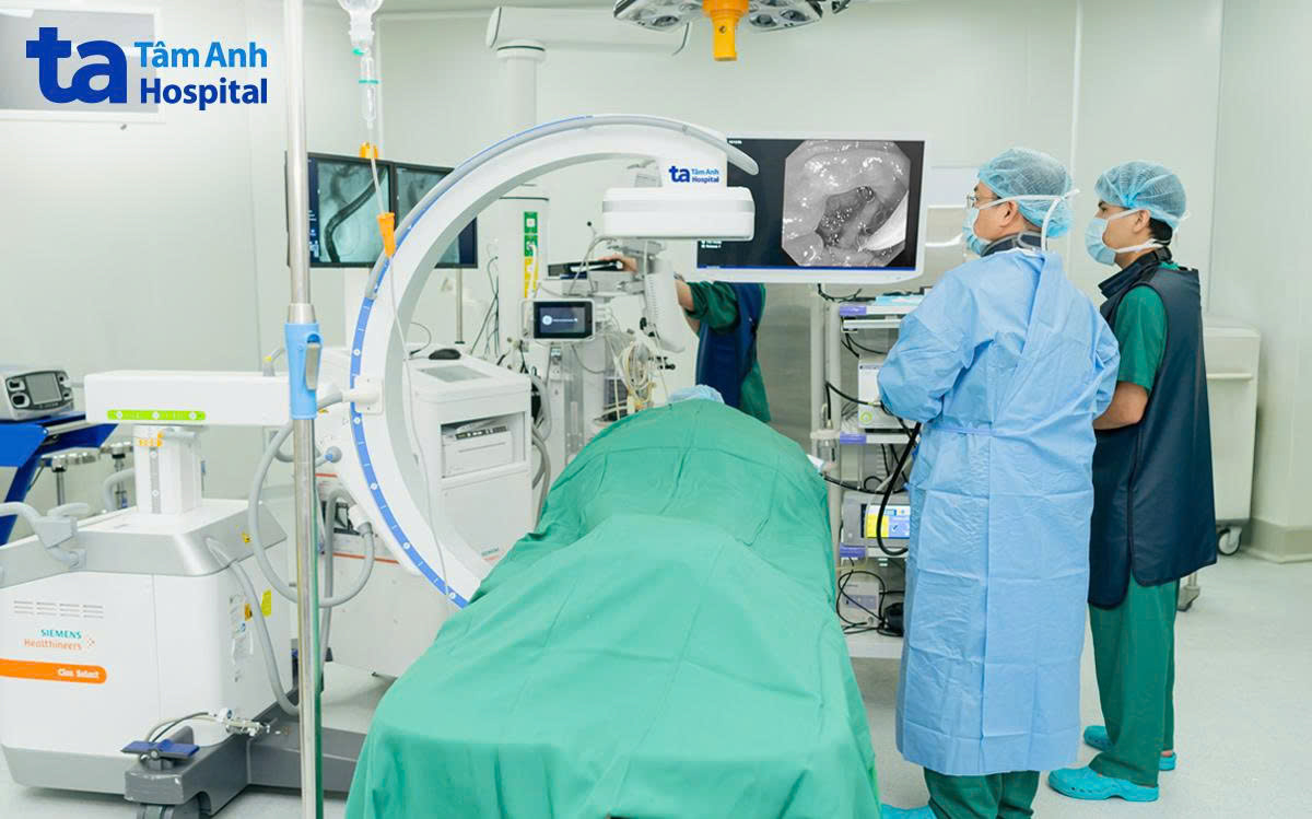 ca đặt stent cho anh Minh