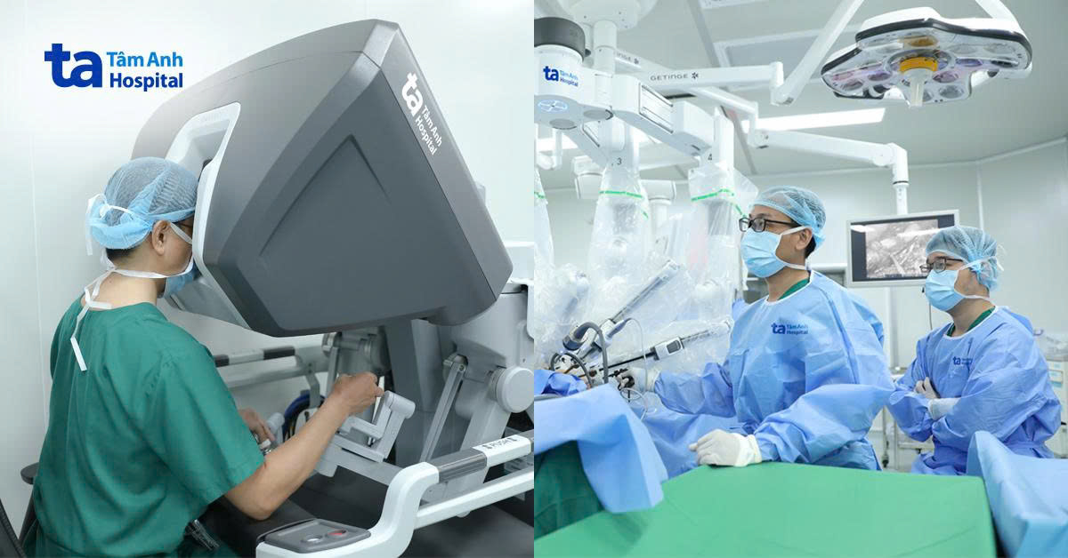 Robot cắt ung thư đại tràng cho cụ bà liệt nửa người