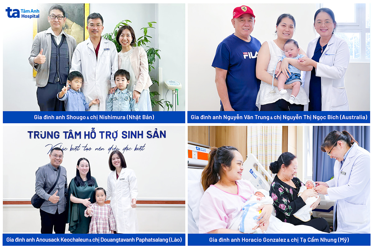 Các gia đình quốc tế điều trị IVF thành công và đón con khỏe mạnh tại IVF Tâm Anh