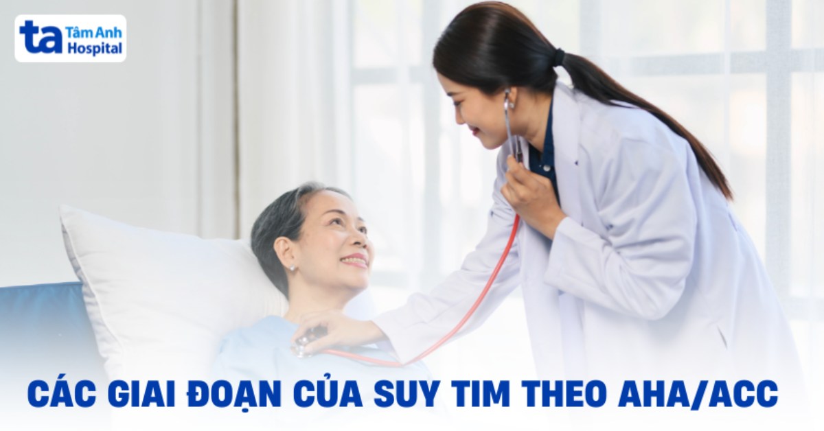 Các giai đoạn của suy tim theo AHA/ACC và mục tiêu phân đoạn