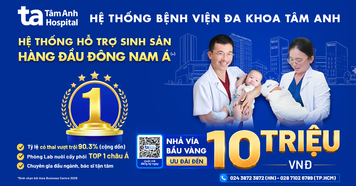 IVF Tâm Anh ưu đãi lên tới 10 triệu đồng, “Nhả Vía Bầu Vàng” tiếp động lực cho các vợ chồng hiếm muộn