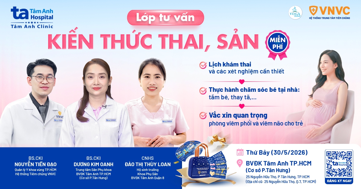 Lớp học tiền sản số 05, BVĐK Tâm Anh TP.HCM (Cơ sở P.Tân Hưng), ngày 30/5/2026