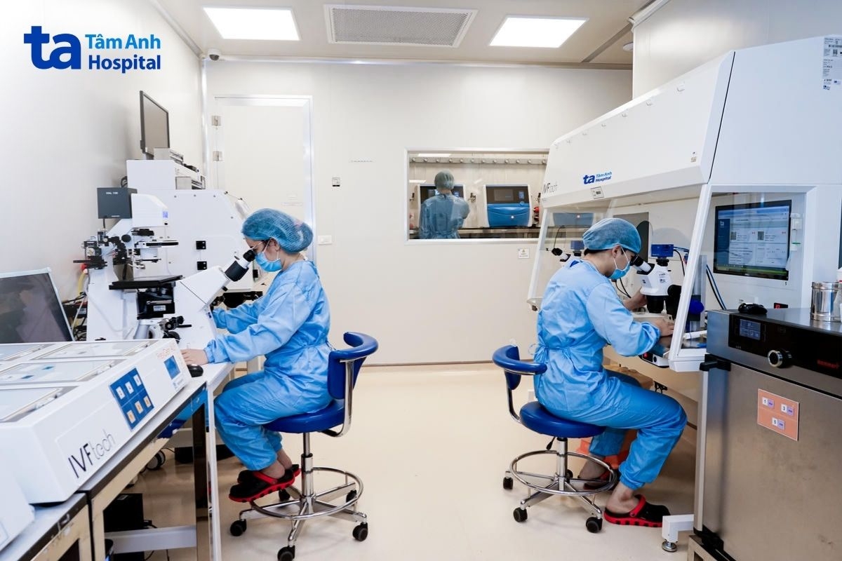 Phòng lab-in-lab tại IVF Tâm Anh