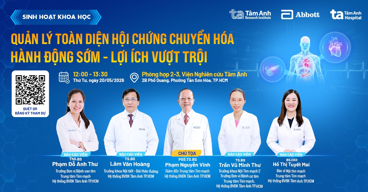 Quản lý toàn diện hội chứng chuyển hóa: Hành động sớm – lợi ích vượt trội
