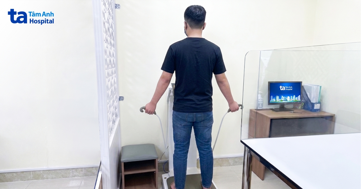 Quang đã giảm 14kg sau 3 tháng điều trị giảm cân. Ảnh: Bệnh viện Đa khoa Tâm Anh