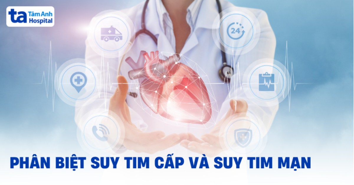 Phân biệt suy tim cấp và suy tim mạn khác nhau như thế nào?