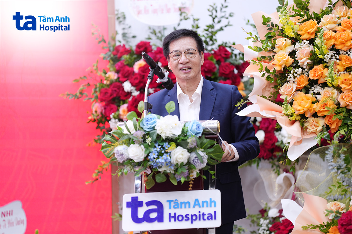ThS. Phạm Đức Mục phát biểu chỉ đạo Đại hội thành lập Chi hội Điều dưỡng Bệnh viện Đa khoa Tâm Anh