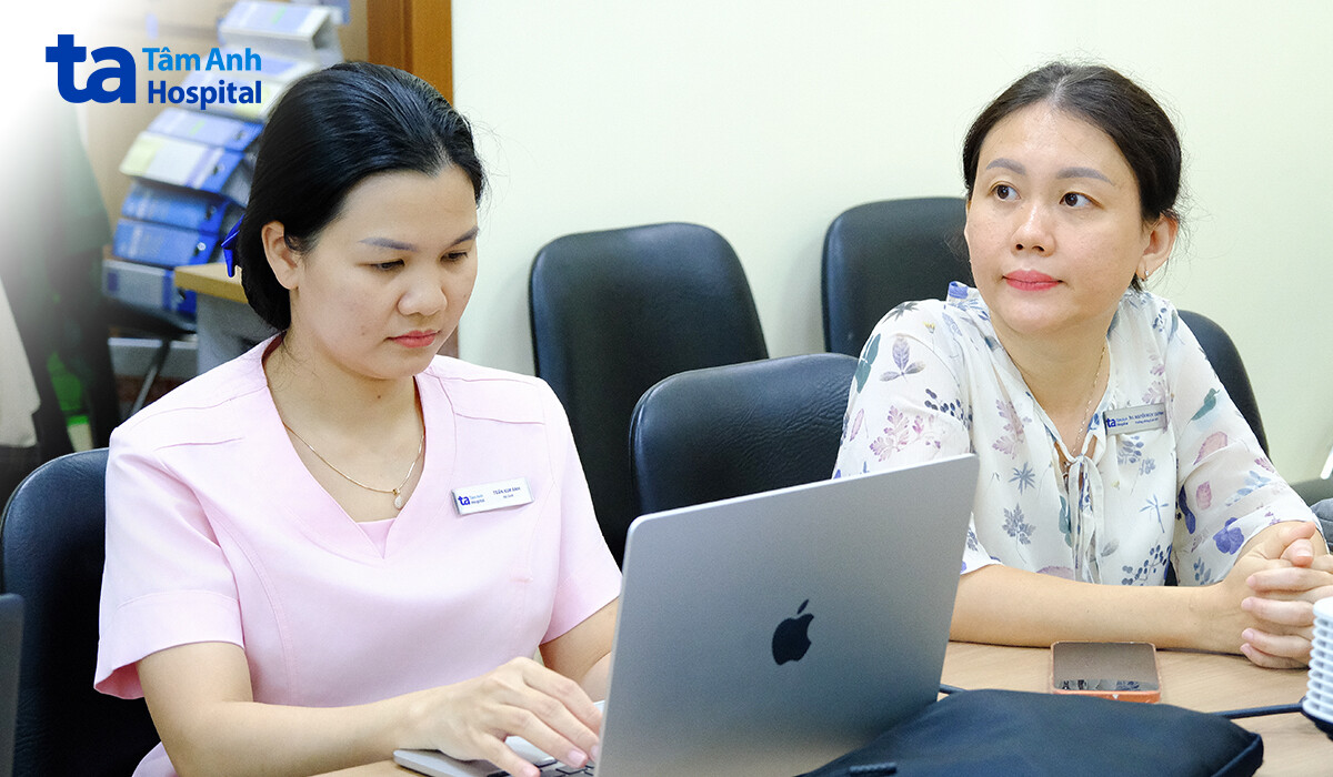 ThS Nguyễn Ngọc Quỳnh - Trưởng Lab, Trung tâm Hỗ trợ sinh sản, Bệnh viện Đa khoa Tâm Anh TP.HCM trong buổi thẩm định