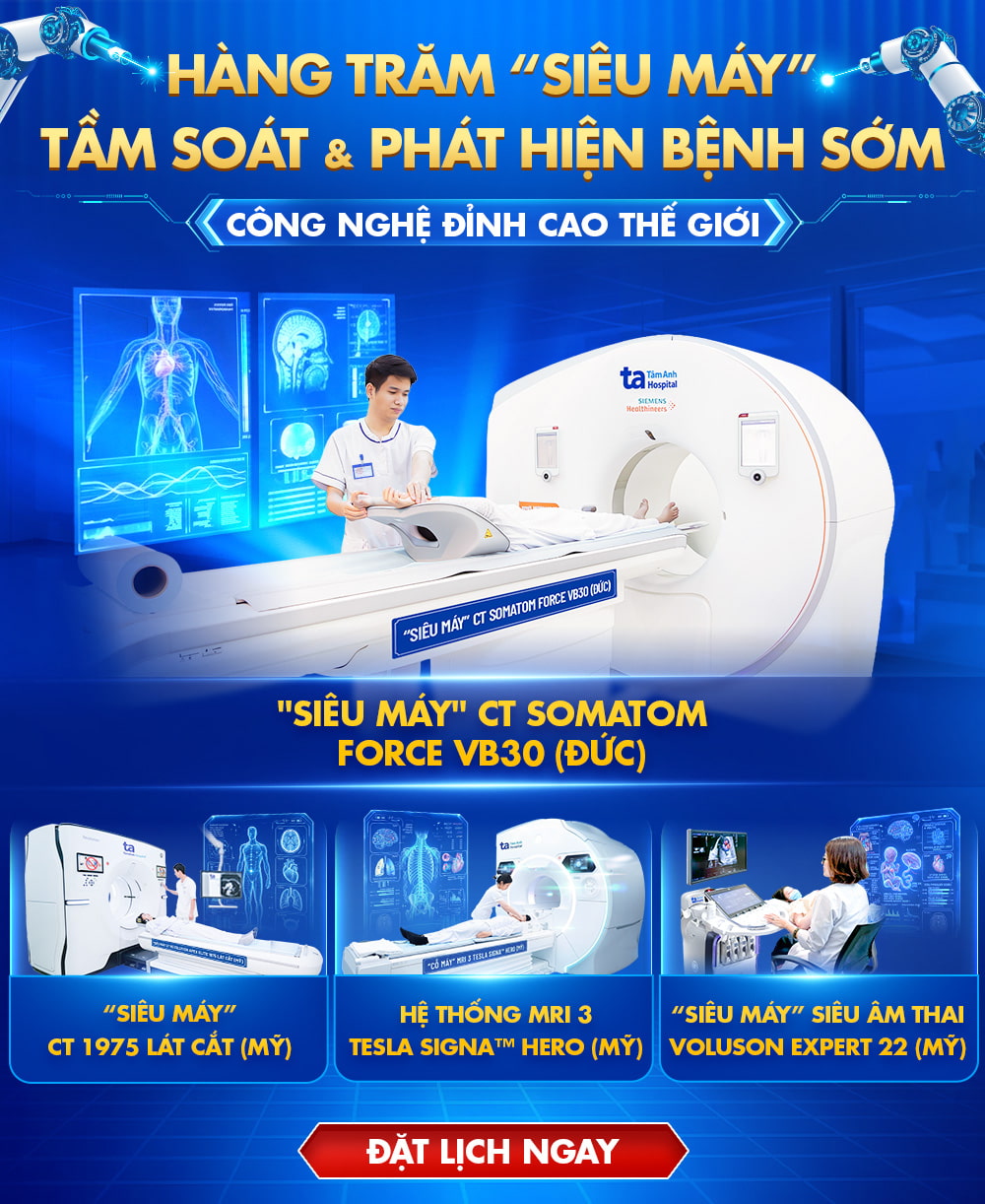 Hệ thống siêu máy tầm soát và phát hiện bệnh sớm