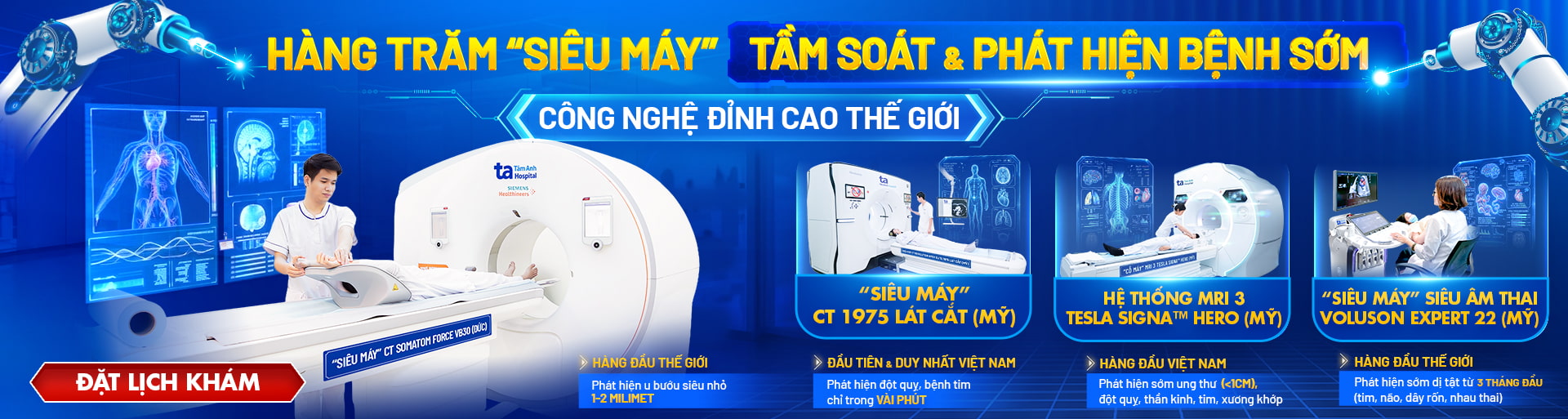 Hệ thống siêu máy tầm soát và phát hiện bệnh sớm