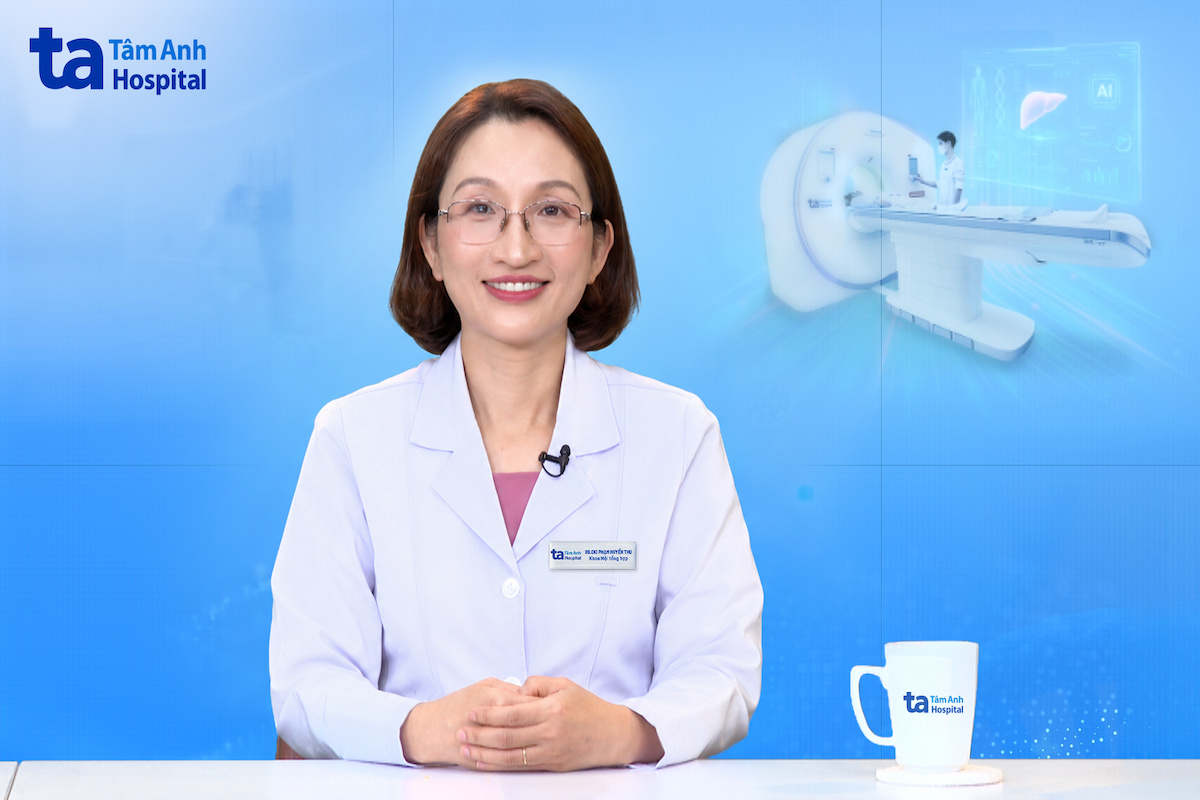 BS.CKI Phạm Huyền Thu phân tích về những hệ lụy nguy hiểm của bệnh lý gan đối với hệ chuyển hóa và tim mạch. Ảnh: Bệnh viện Đa khoa Tâm Anh