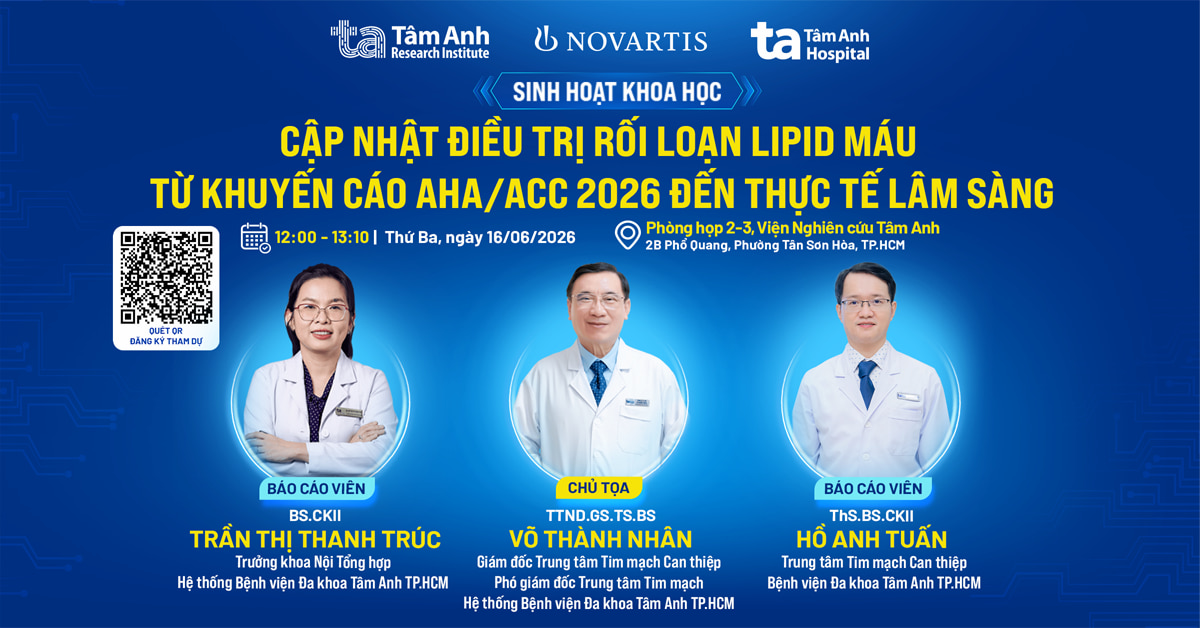 Cập nhật điều trị rối loạn lipid máu từ khuyến cáo AHA/ACC 2026 đến thực tế lâm sàng
