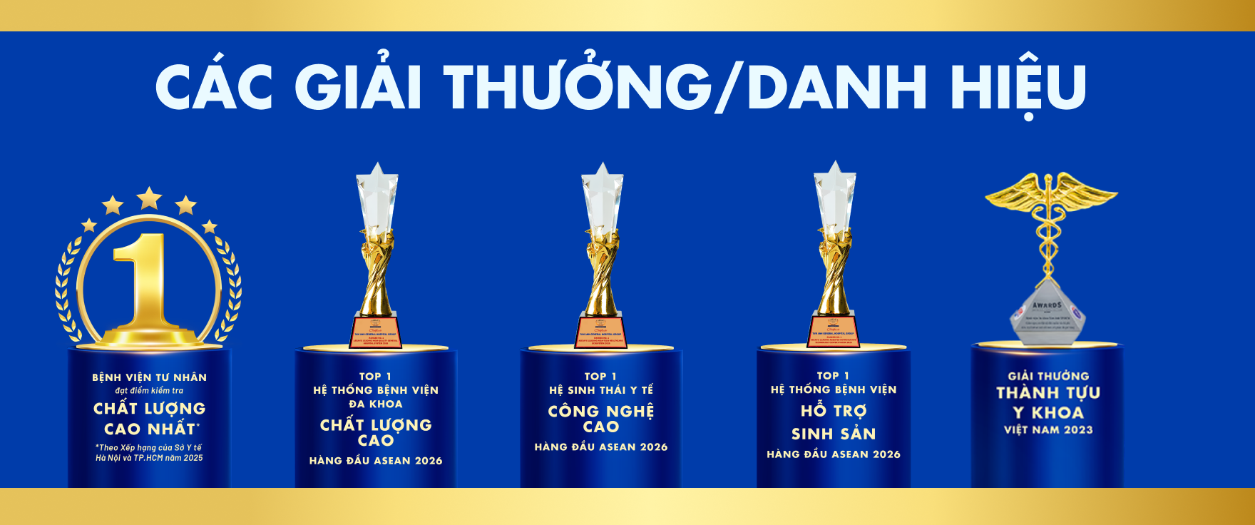 giải thưởng của bệnh viện đa khoa tâm anh