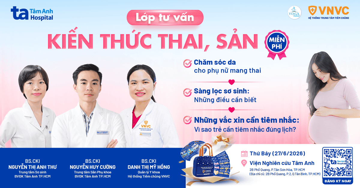 Lớp học tiền sản số 11, BVĐK Tâm Anh TP.HCM, Ngày 27/6/2026
