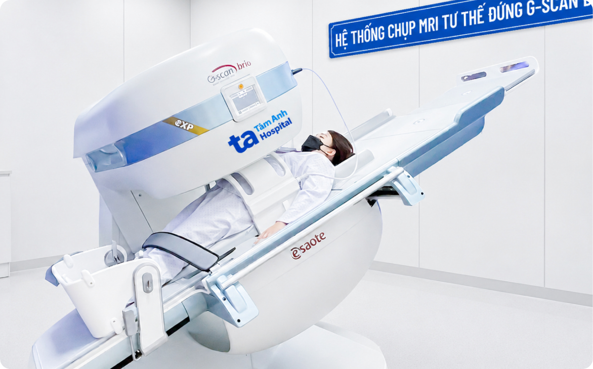 mri tư thế đứng g-scan brio tại tâm anh