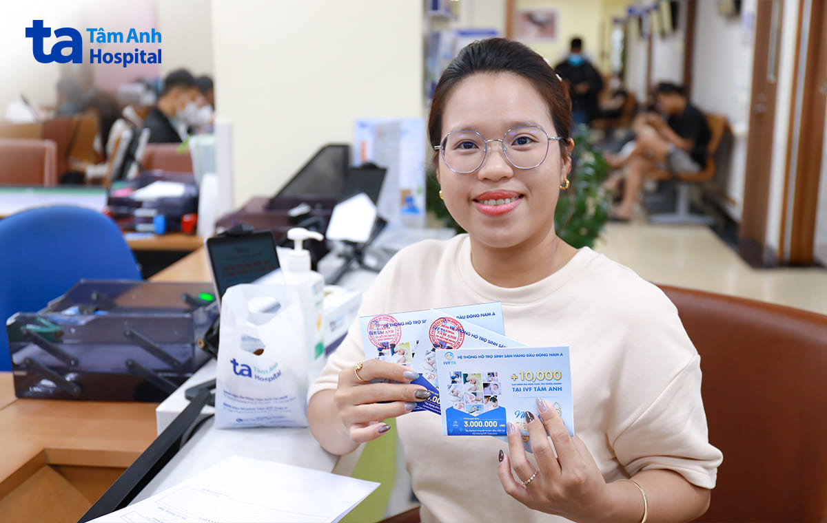 Khách hàng lần đầu khám và điều trị IVF tại IVF Tâm Anh nhận 3 voucher ưu đãi