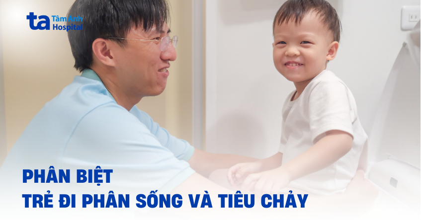 Cách phân biệt trẻ đi phân sống và tiêu chảy cho cha mẹ biết