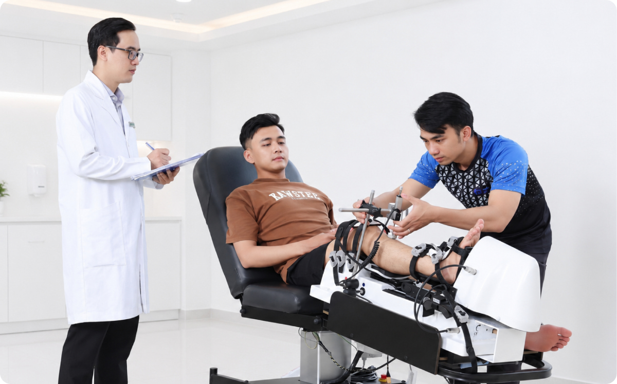 robot lượng giá dây chằng dyneelax